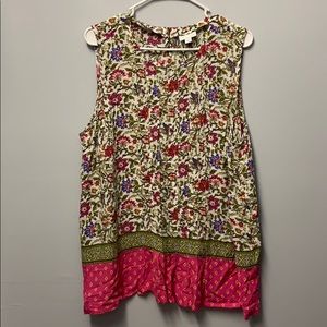 Sleeveless Floral top